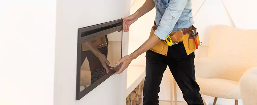 Metal Fireplace Installation in Riverton, Utah