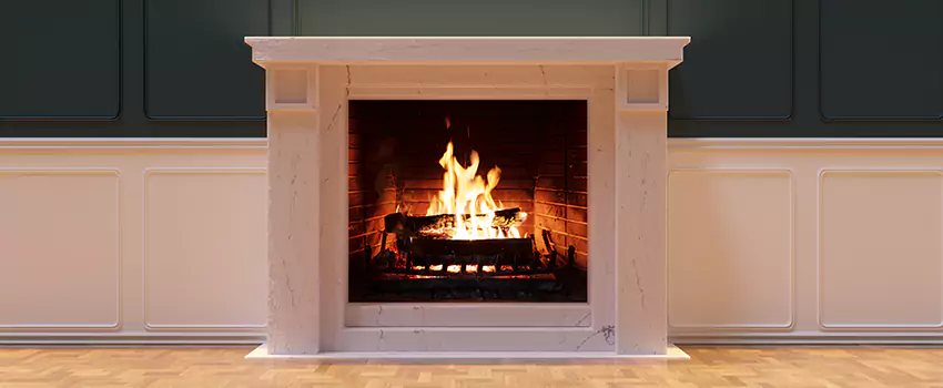 Open Flame Wood-Burning Fireplace Installation Services in Riverton, Utah