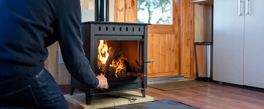 Open Hearth Wood Fireplace Installation in Riverton, UT